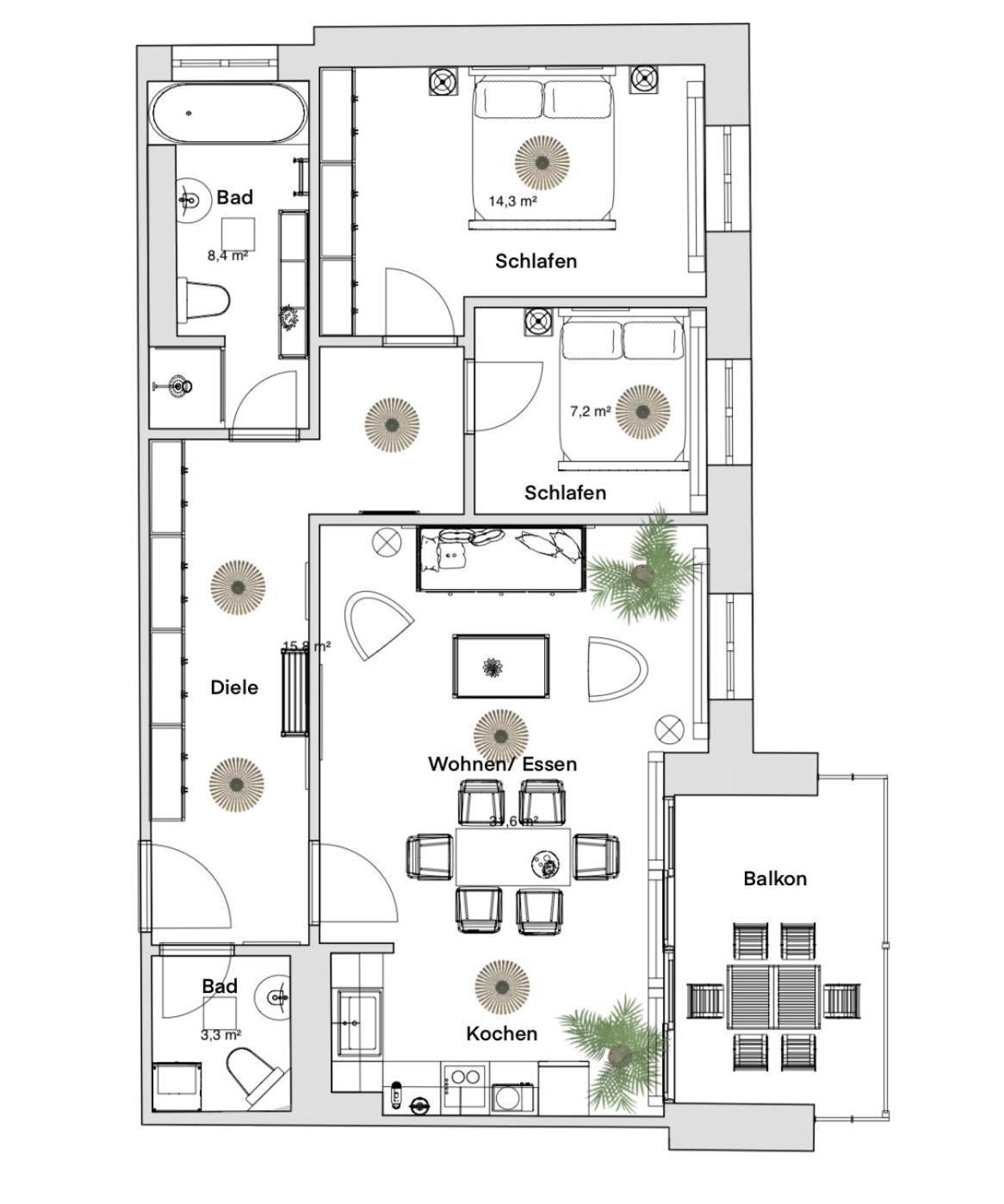 Pineapple Apartments Dresden Zwinger IX - 80 Qm - 1X Free Parking - Eksteriør billede